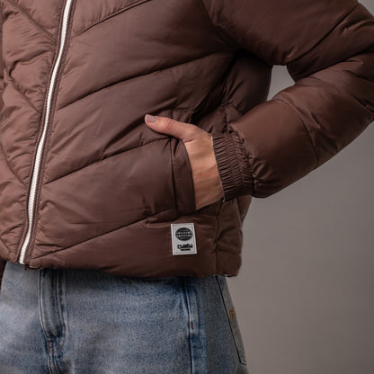 Campera Abrigo Rusty Memories Puffer Coat French Roast
