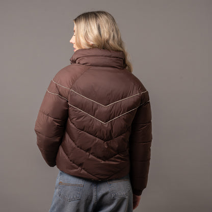 Campera Abrigo Rusty Memories Puffer Coat French Roast