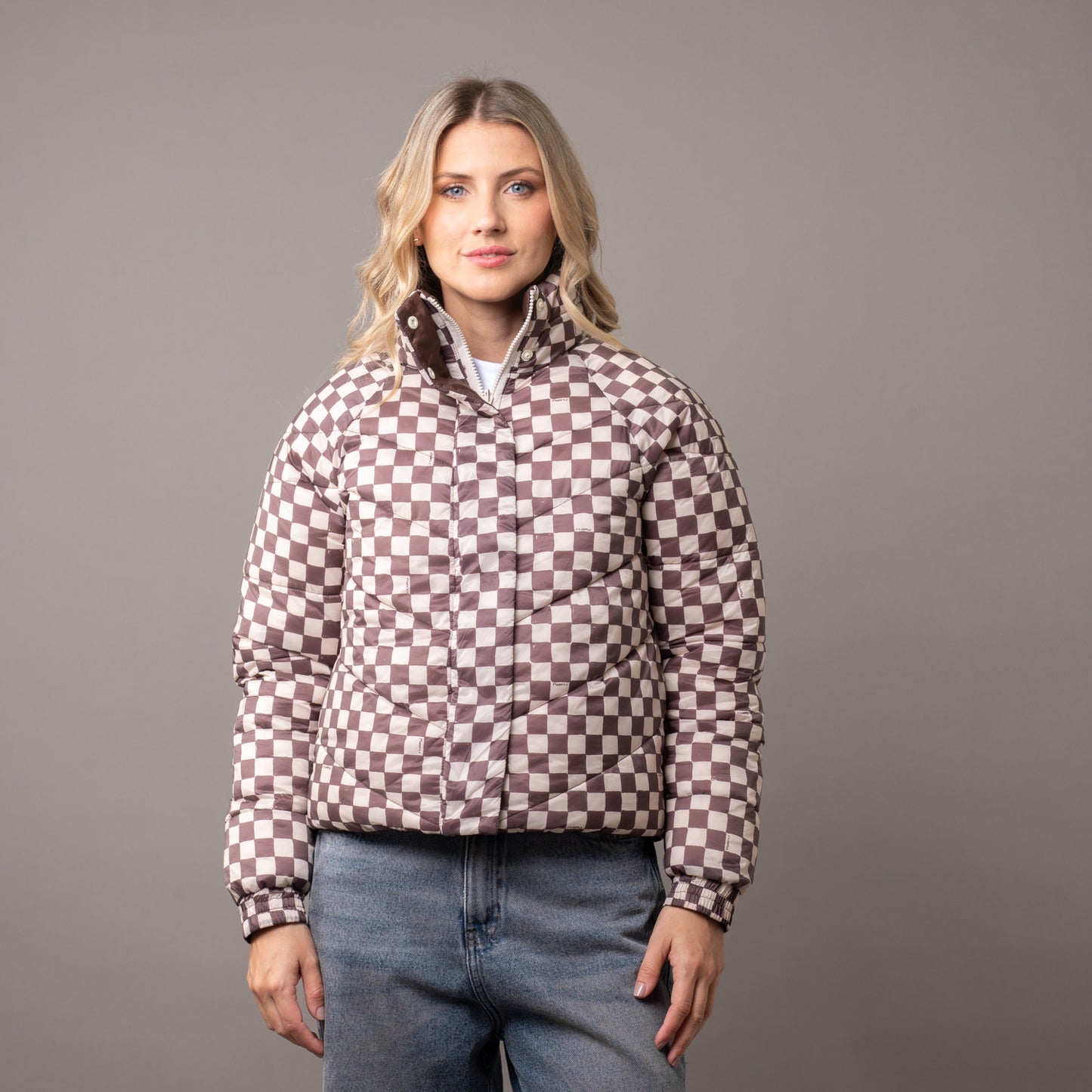 Campera Abrigo Rusty Memories Puffer Coat French Roast