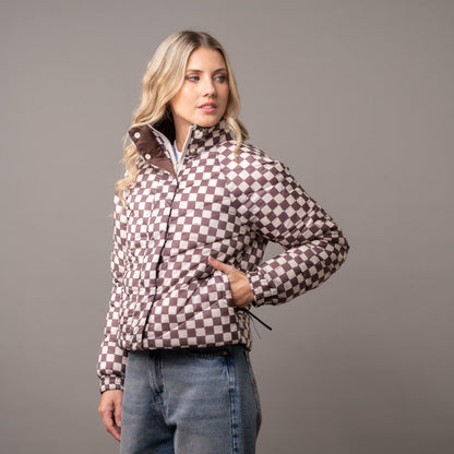 Campera Abrigo Rusty Memories Puffer Coat French Roast