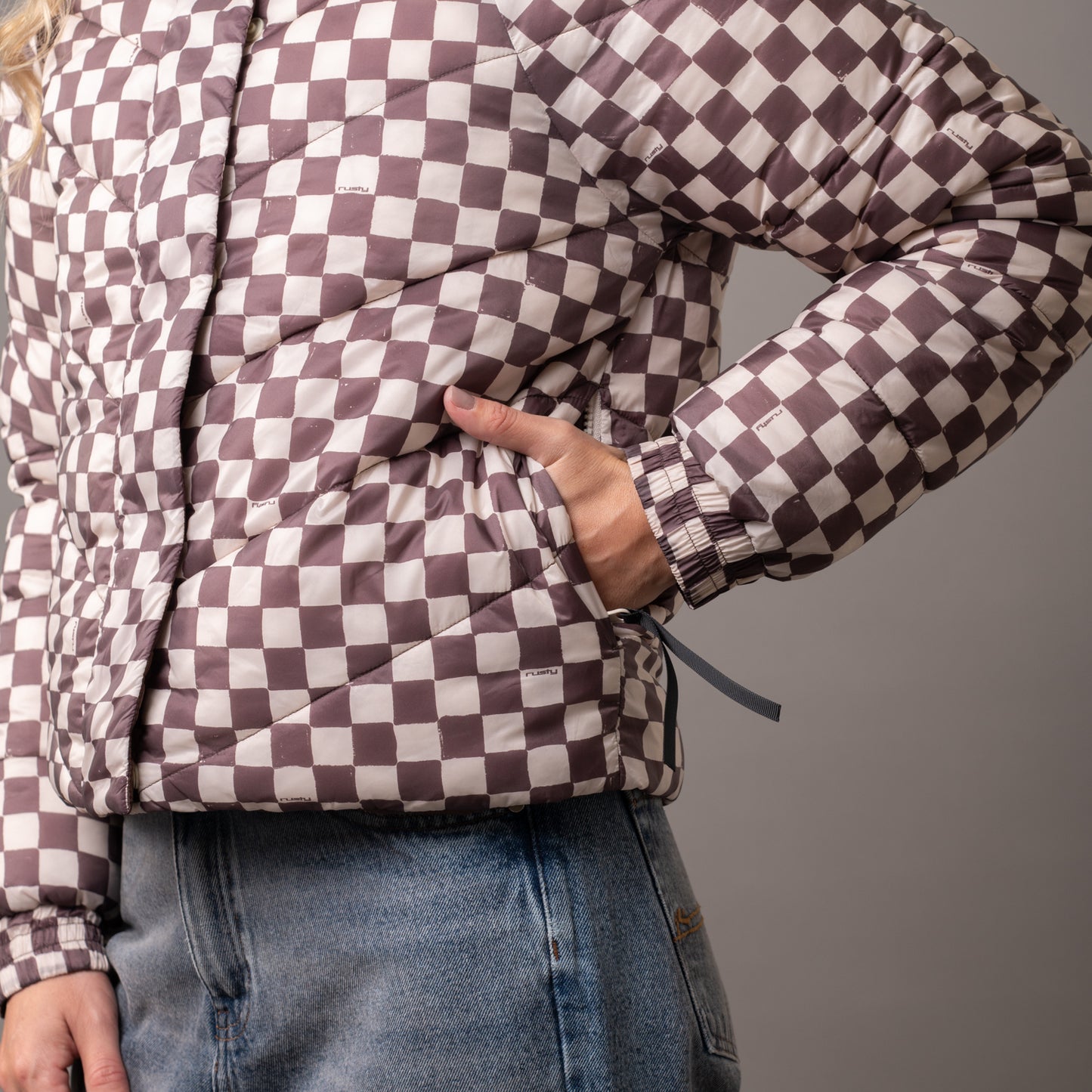 Campera Abrigo Rusty Memories Puffer Coat French Roast
