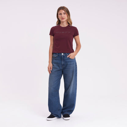 Jean Rusty Mercy Baggy Mid Rise Jean Ld Middy Blue