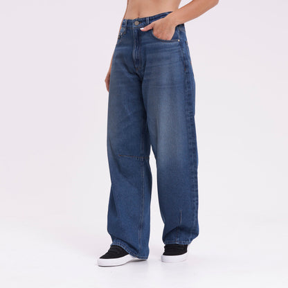 Jean Rusty Mercy Baggy Mid Rise Jean Ld Middy Blue