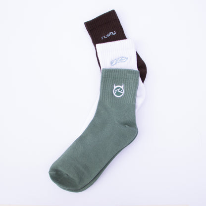 Medias Rusty Fancy Day Crew 3-Sock Pack* Multi 6