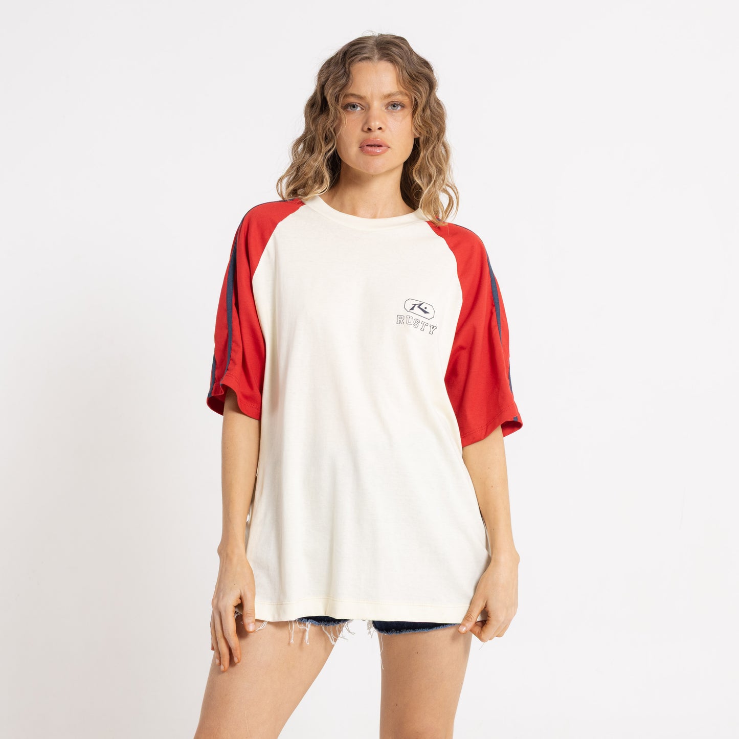 Remera Mc Rusty Mindless Collegiate Oversize Tee Ld Snow White