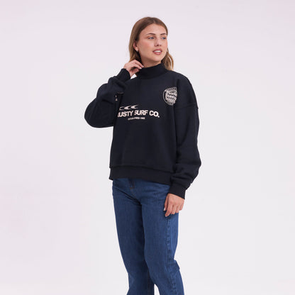 Buzo Rusty Miracle Relaxed Crew Ld Black