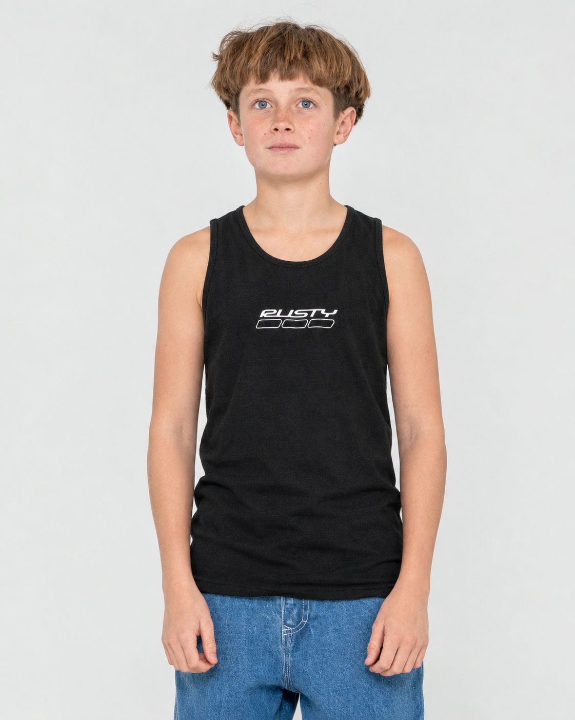Musculosa Rusty Mirror Tank Jr Black