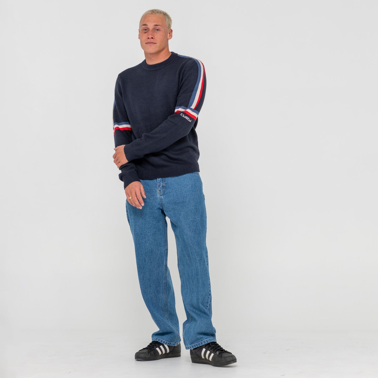 Buzo Rusty Moritz Knitted Crew Navy Blue