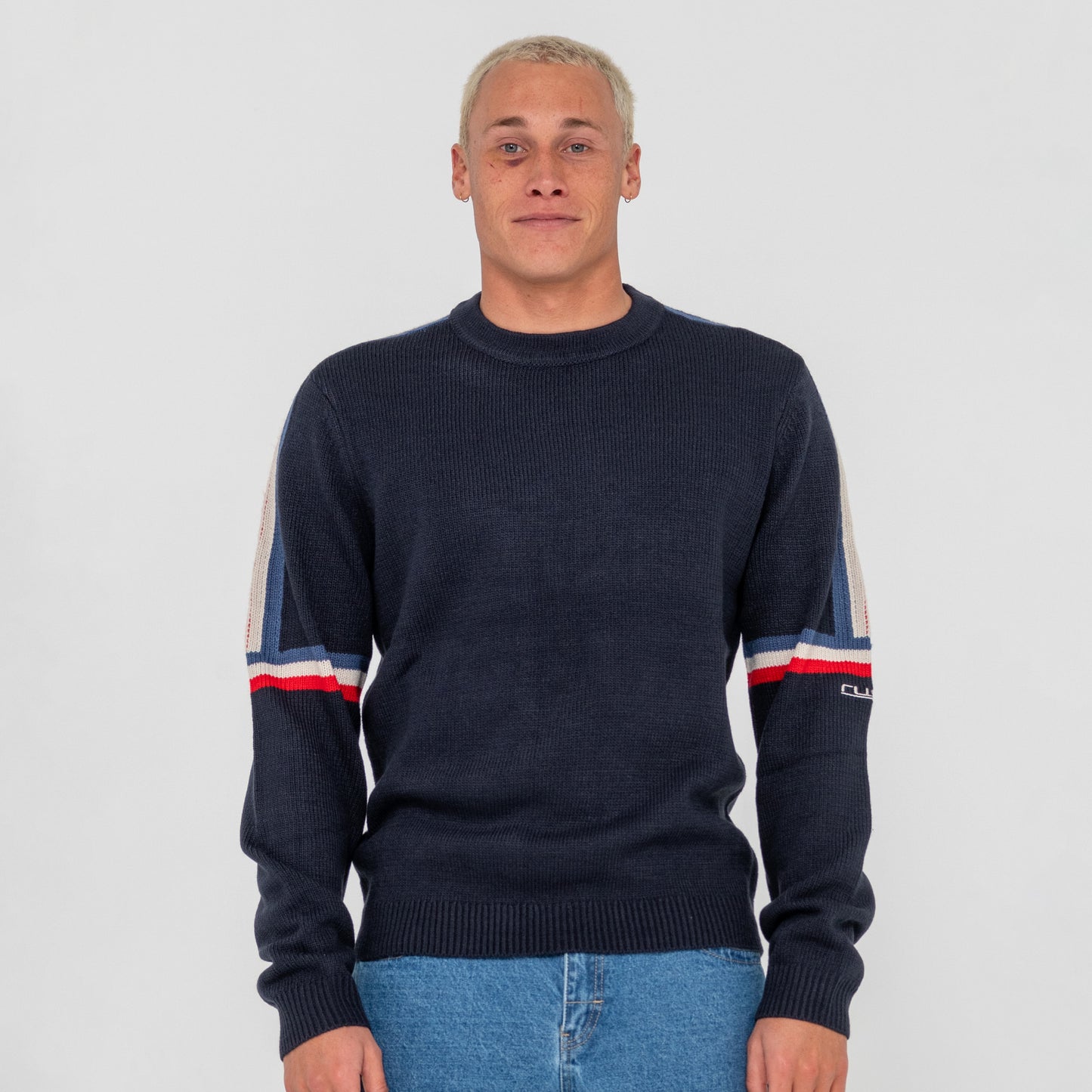 Buzo Rusty Moritz Knitted Crew Navy Blue