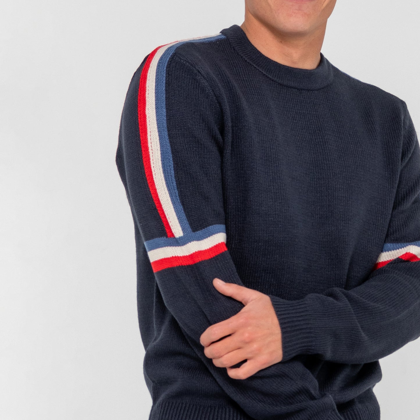 Buzo Rusty Moritz Knitted Crew Navy Blue