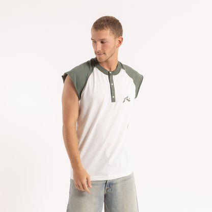 Musculosa Rusty Cold Rew Muscle Off White/Shadow Army