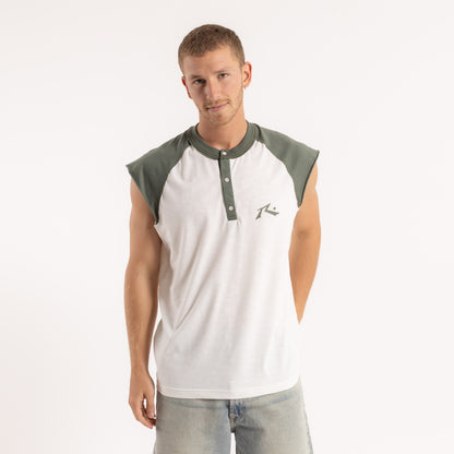 Musculosa Rusty Cold Rew Muscle Off White/Shadow Army