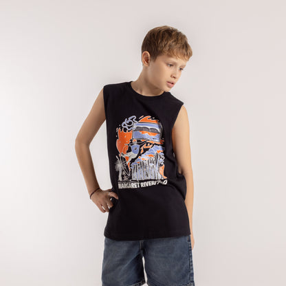 Musculosa Rusty Margaret River 25 Muscle Jr Black