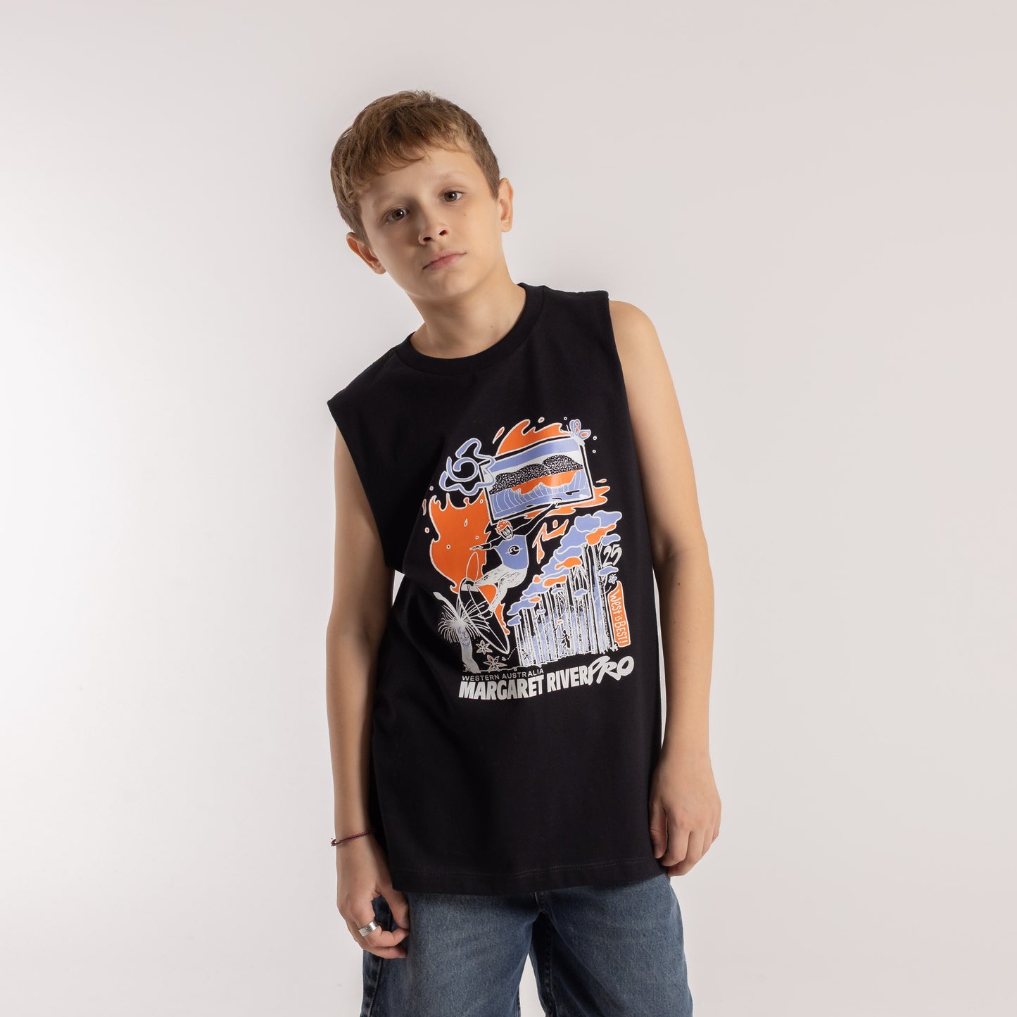 Musculosa Rusty Margaret River 25 Muscle Jr Black