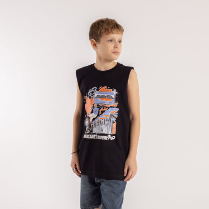 Musculosa Rusty Margaret River 25 Muscle Jr Black