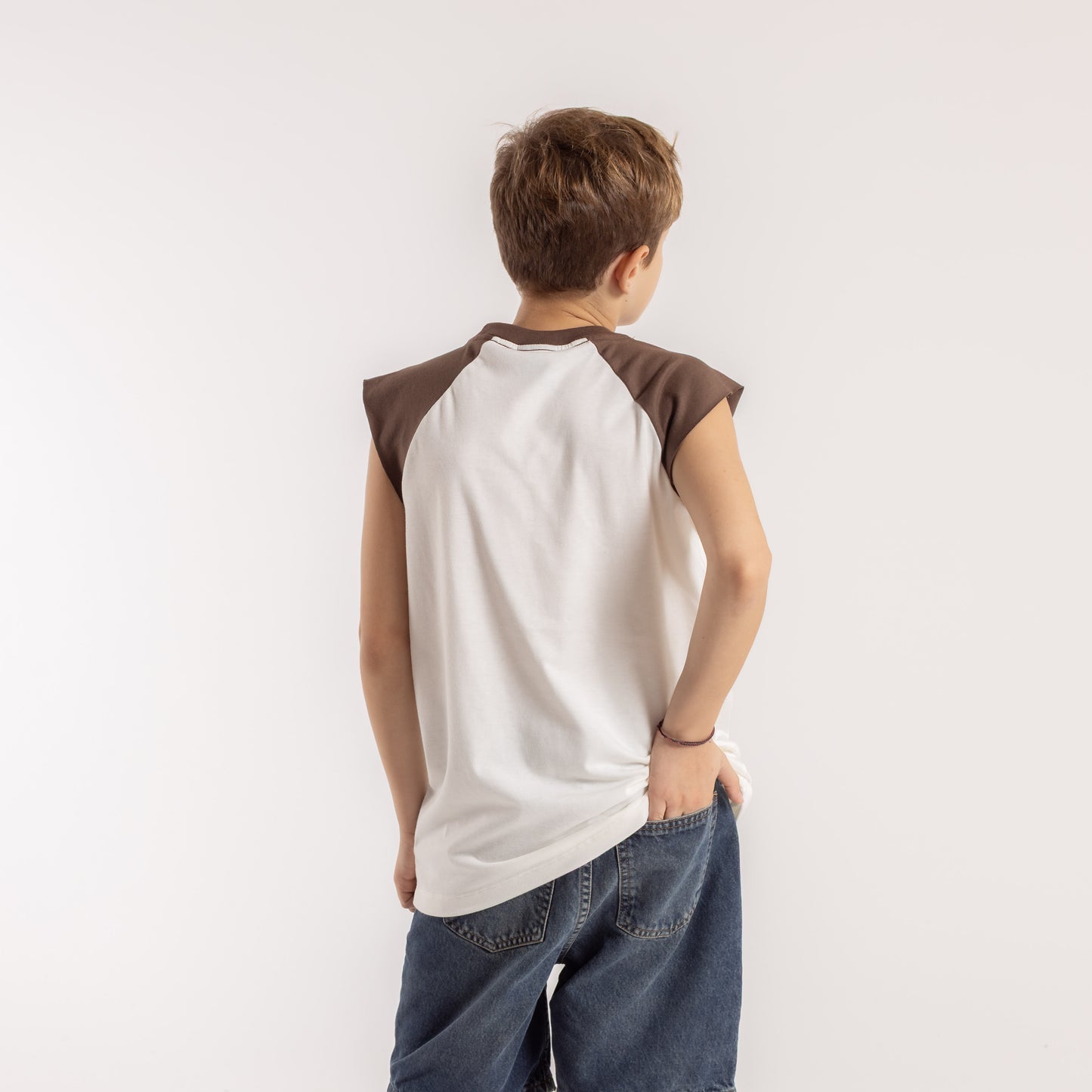 Musculosa Rusty Swagan New Muscle Jr Ecru/Pinecone