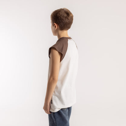 Musculosa Rusty Swagan New Muscle Jr Ecru/Pinecone