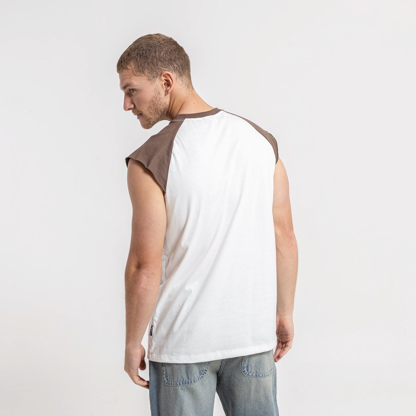 Musculosa Rusty Swagan New Muscle Ecru/Pinecone