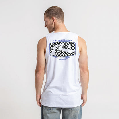 Musculosa Rusty Acid House Tank White