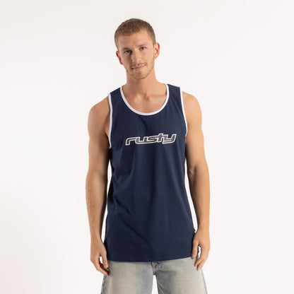 Musculosa Rusty Dead Ringer Tank Navy Blue