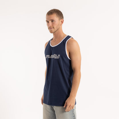 Musculosa Rusty Dead Ringer Tank Navy Blue