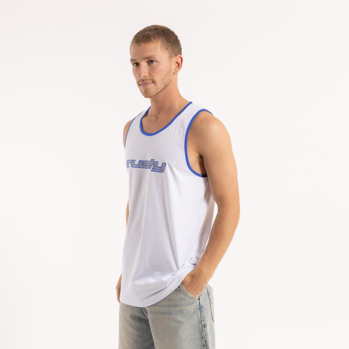 Musculosa Rusty Dead Ringer Tank White