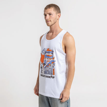 Musculosa Rusty Margaret River 25 Serie 2 Tank White