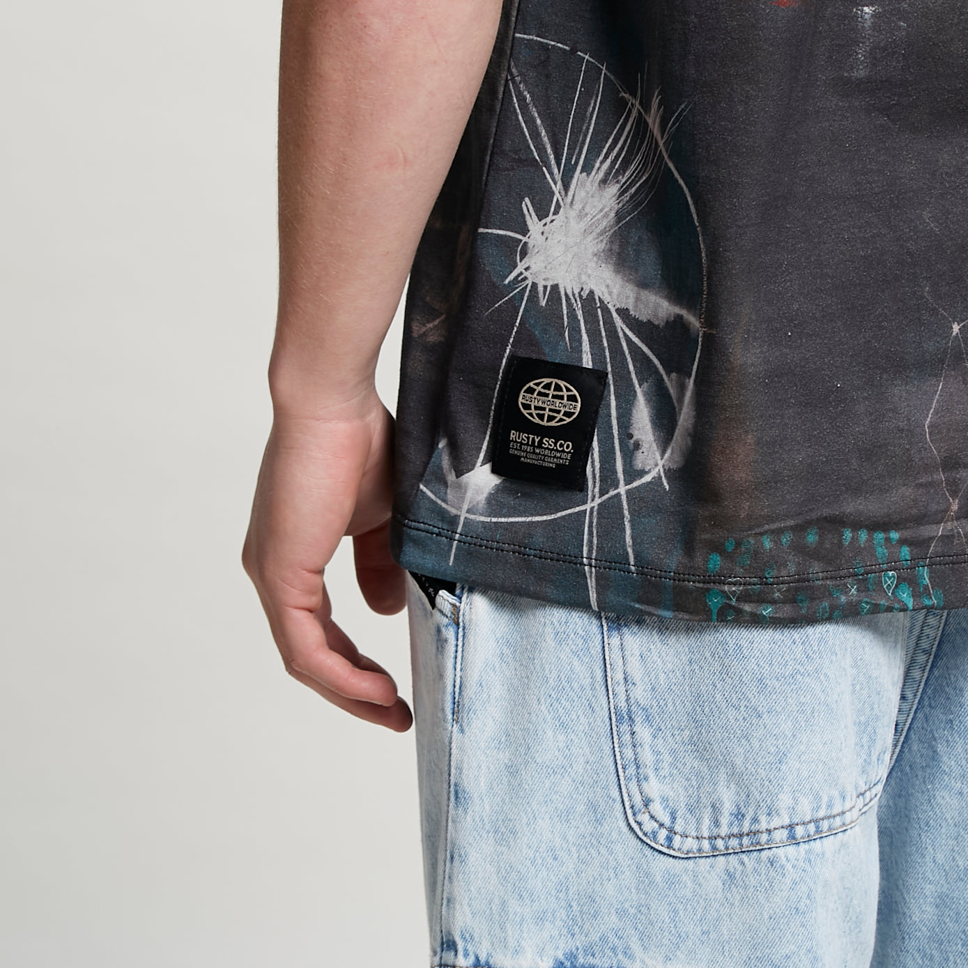 Musculosa Rusty Slave To The Wave Tank Fullprint