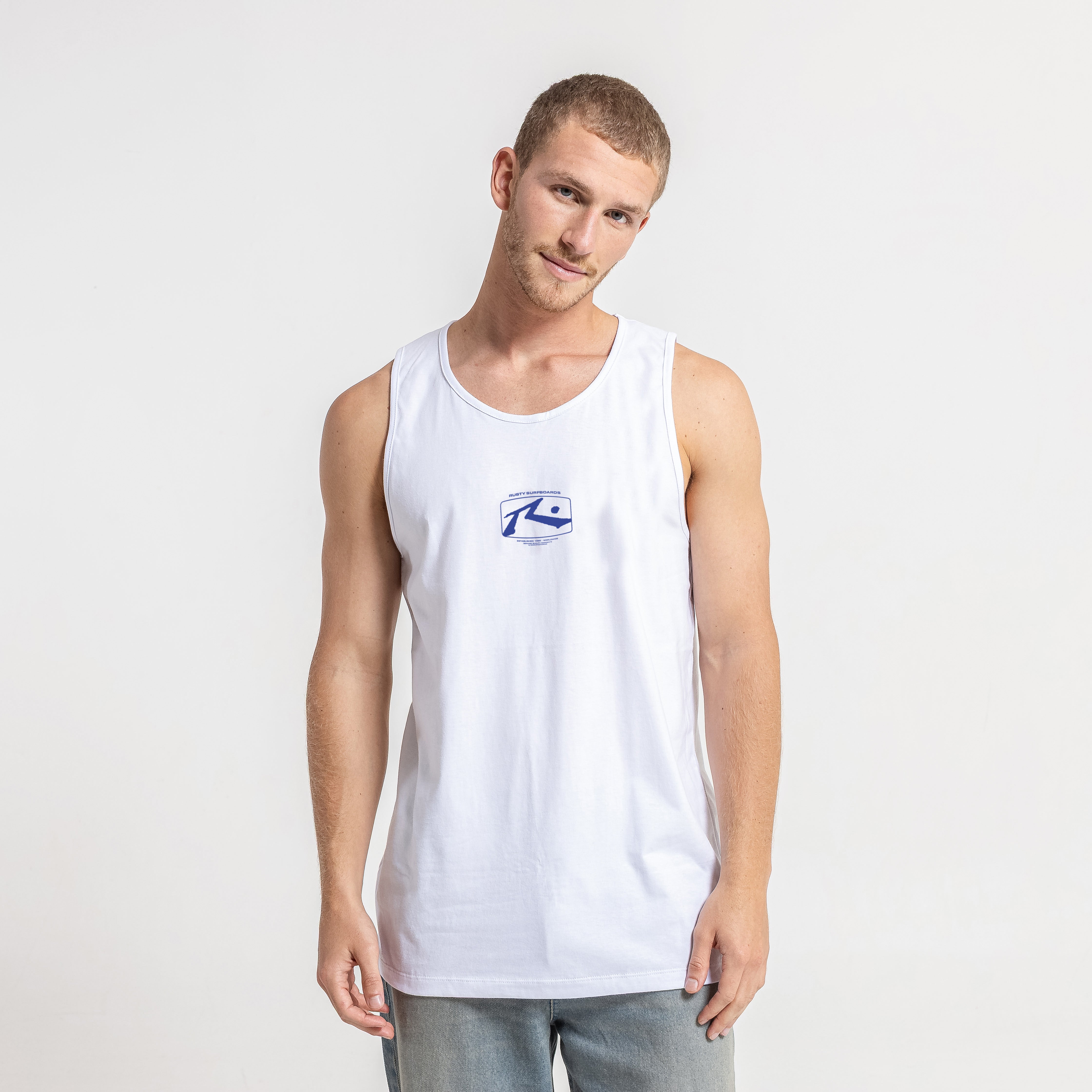 Musculosa Rusty Acid House Tank White