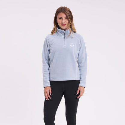 Polar Rusty Mystic Half Zip Neck Polar Fleece Ld Grey Ice