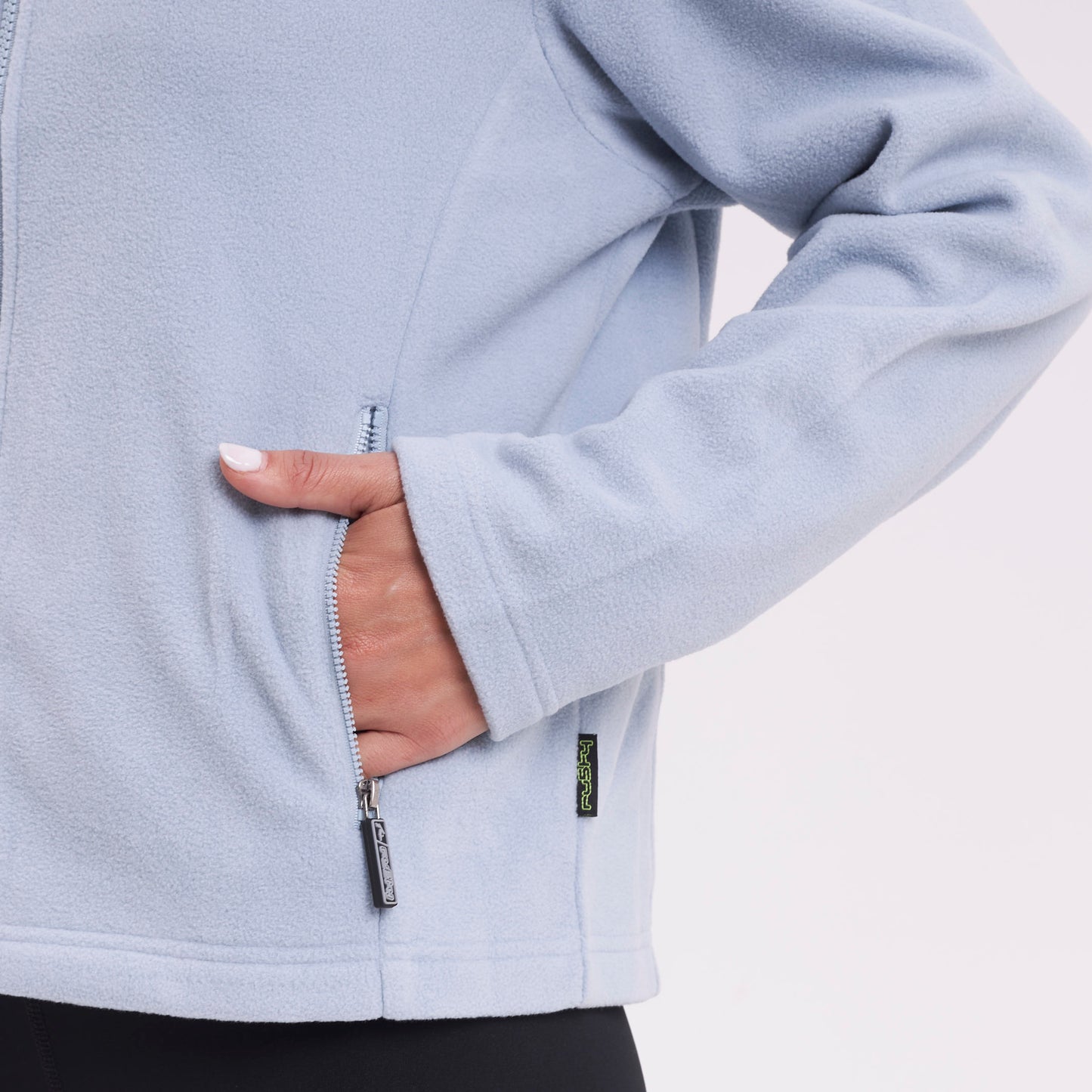 Polar Rusty Mystic Zip Through Polar Fleece Ld Grey Ice