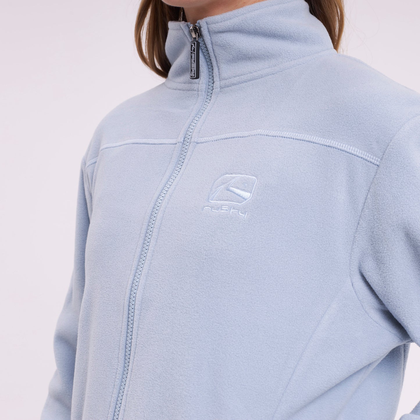 Polar Rusty Mystic Zip Through Polar Fleece Ld Grey Ice