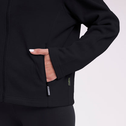 Polar Rusty Mystic Zip Through Polar Fleece Ld Black