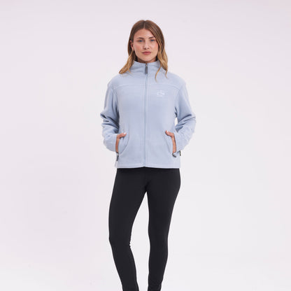 Polar Rusty Mystic Zip Through Polar Fleece Ld Grey Ice