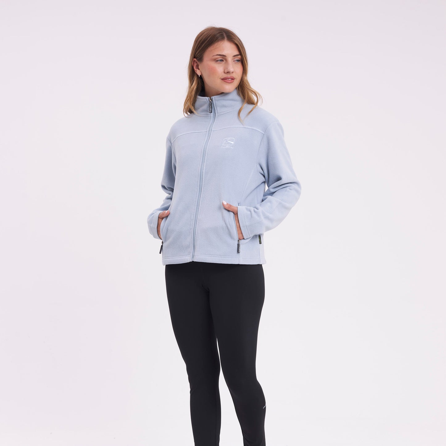 Polar Rusty Mystic Zip Through Polar Fleece Ld Grey Ice