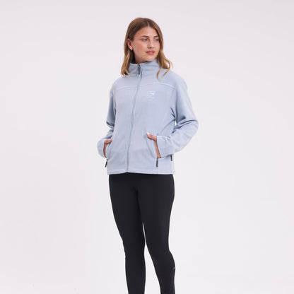 Polar Rusty Mystic Zip Through Polar Fleece Ld Grey Ice