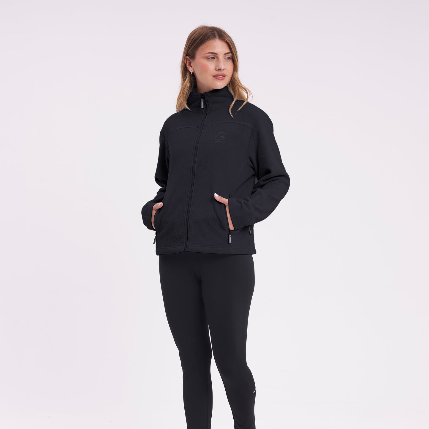 Polar Rusty Mystic Zip Through Polar Fleece Ld Black