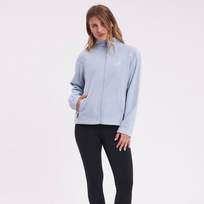 Polar Rusty Mystic Zip Through Polar Fleece Ld Grey Ice