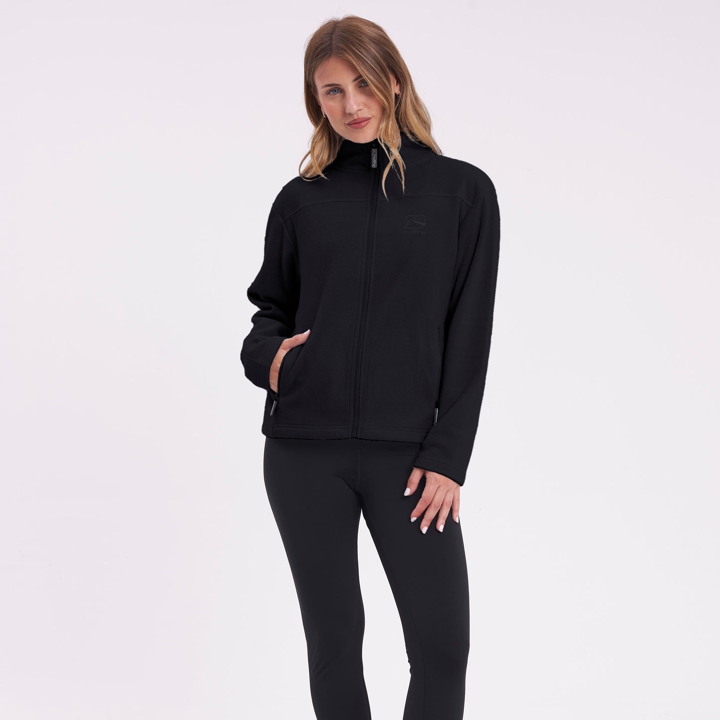 Polar Rusty Mystic Zip Through Polar Fleece Ld Black