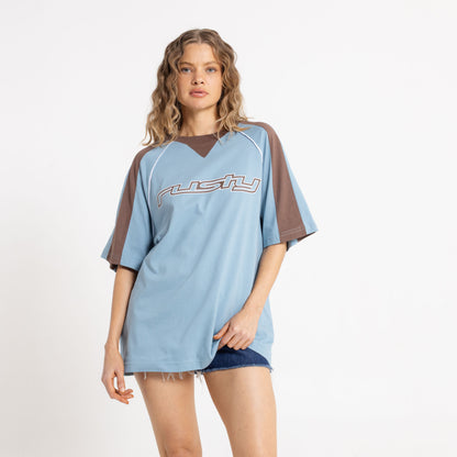 Remera Mc Rusty Naples Contrast Oversize Sports Tee Ld Glacier Lake