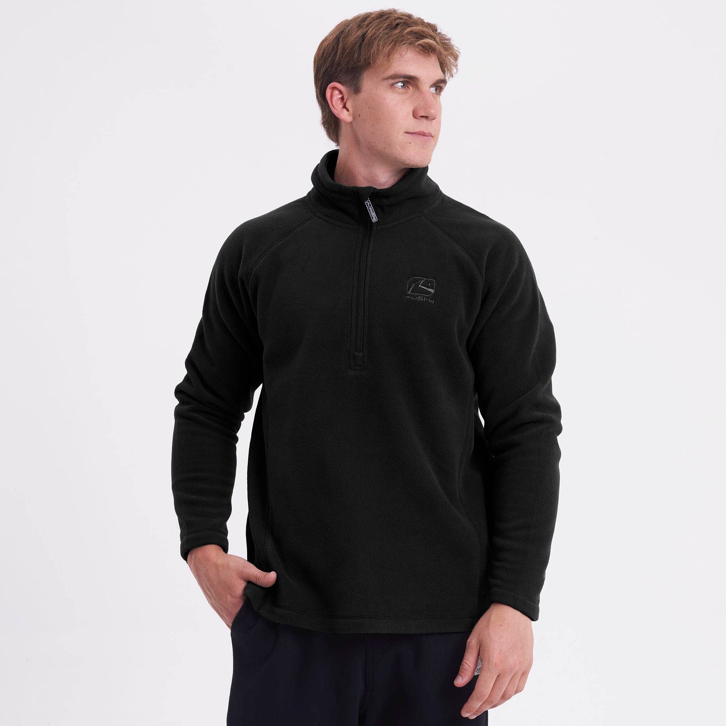 Polar Rusty Gravity Half Zip Micropolar Black