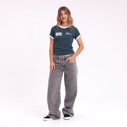 Remera Mc Rusty Nello Ringer Mini Tee Ld Green Gables