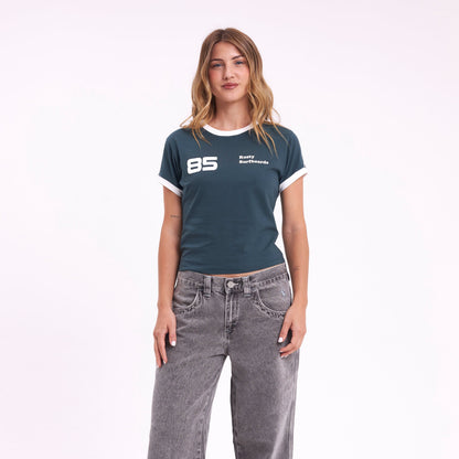 Remera Mc Rusty Nello Ringer Mini Tee Ld Green Gables