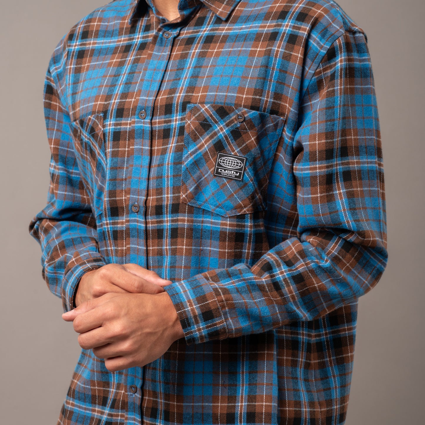 Camisa Ml Rusty Neon Dreams R2K Long Sleeve Shirt* Marazine Blue