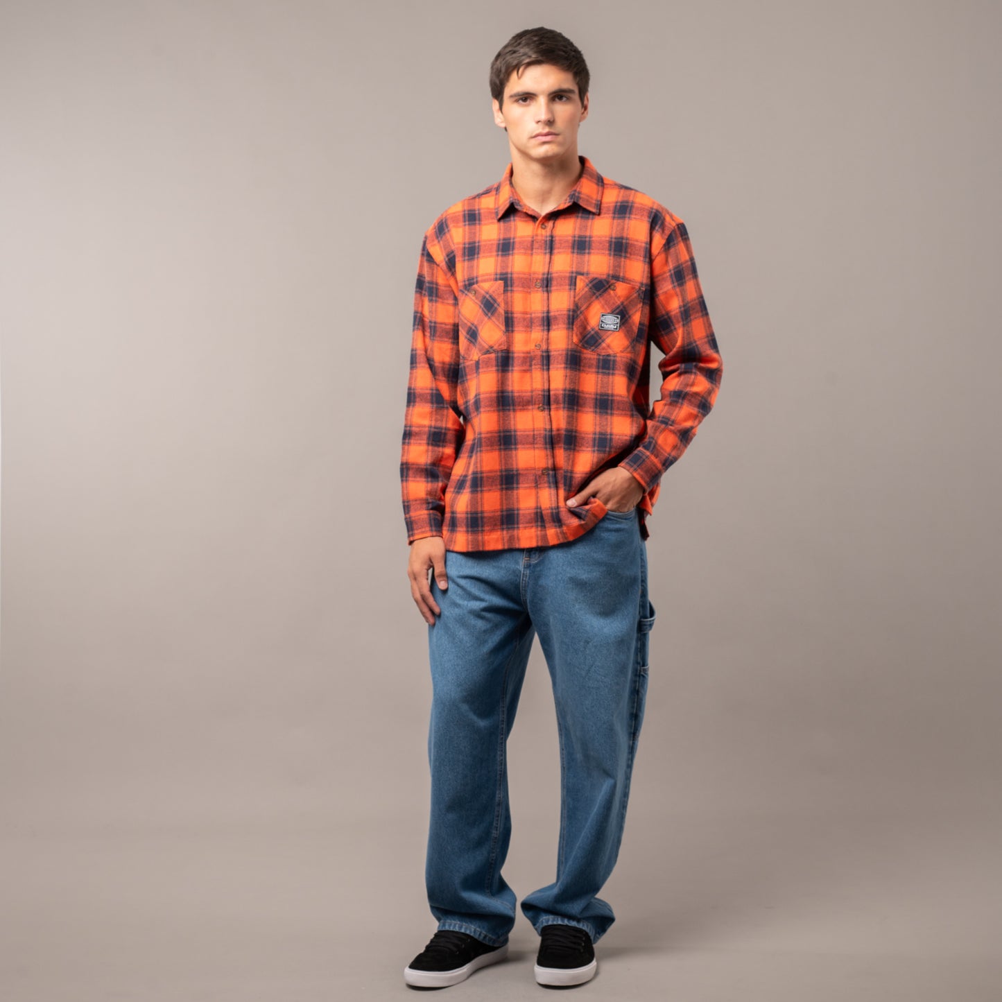 Camisa Ml Rusty Neon Dreams R2K Long Sleeve Shirt* Persimmon Orange