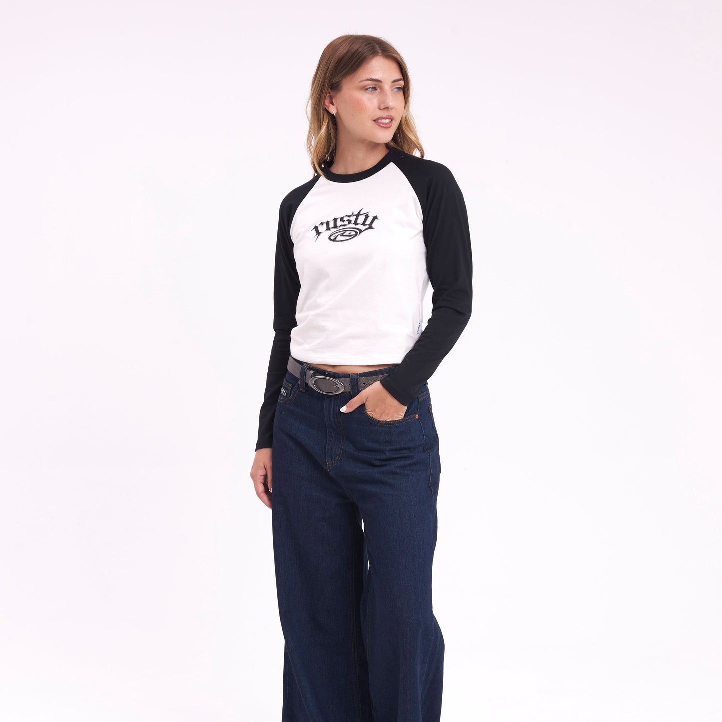 Remera Ml Rusty New Break Ls Fitted Tee Snow White