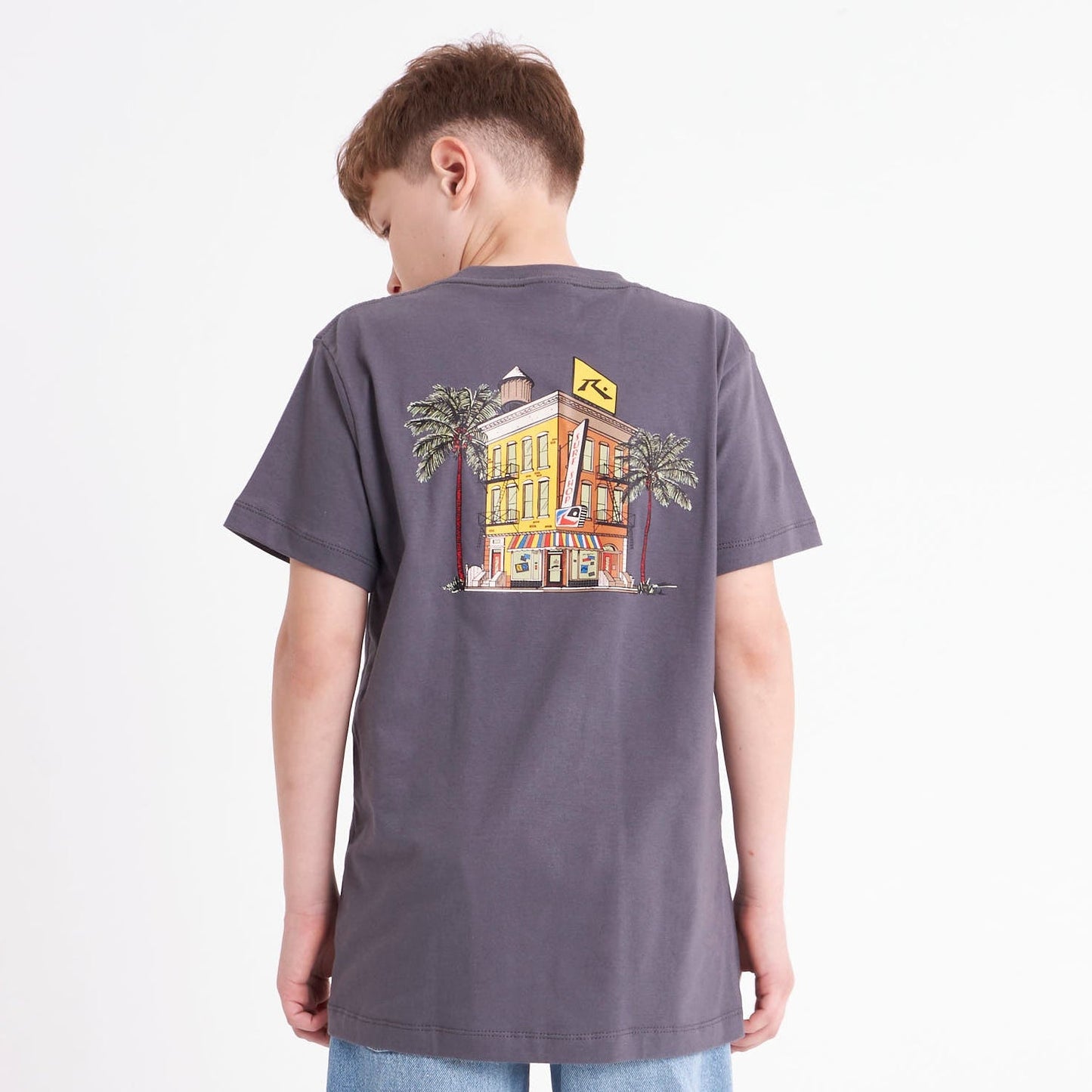 Remera Mc Rusty New Shop Tee Jr Dark Grey