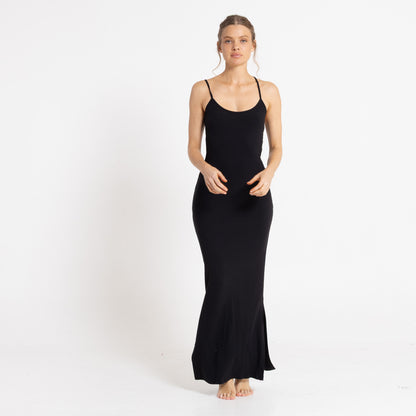 Vestido Rusty Nicky Slip Maxi Dress Ld Black