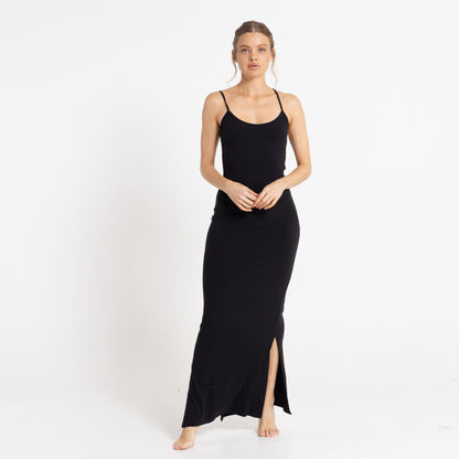Vestido Rusty Nicky Slip Maxi Dress Ld Black