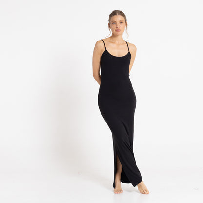 Vestido Rusty Nicky Slip Maxi Dress Ld Black